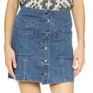 NEVER WORN ~ Denim Mini Free People